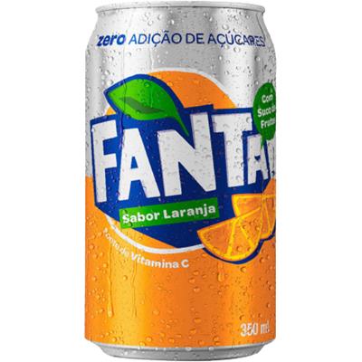 REFRIGERANTE SABOR LARANJA ZERO AÇÚCAR FANTA 350ML