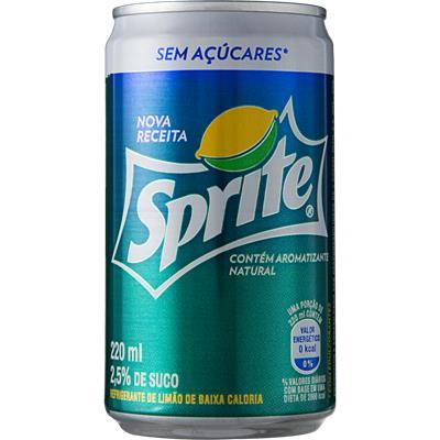 REFRIGERANTE SABOR LIMÃO SEM AÇÚCARES SPRITE 220ML
