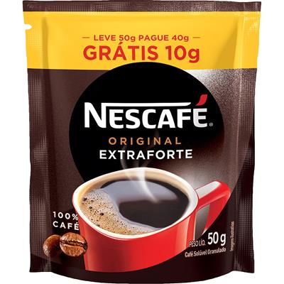 CAFÉ SOLÚVEL GRANULADO EXTRAFORTE NESCAFÉ 50G