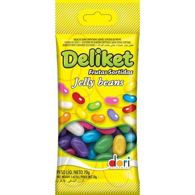 BALA DE GOMA SABOR FRUTAS SORTIDAS DELIKET 70G