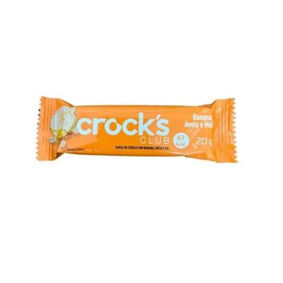BARRA CEREAL CROCKS CLUB BANANA AVEIA E MEL