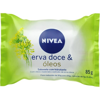 SABONETE HIDRATANTE ERVA DOCE E ÓLEOS NIVEA 90G