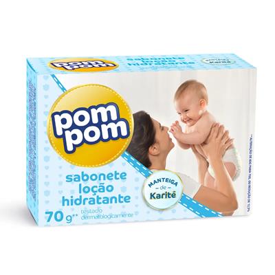 SABONETE EM BARRA LOÇÃO HIDRATANTE POM POM 70G