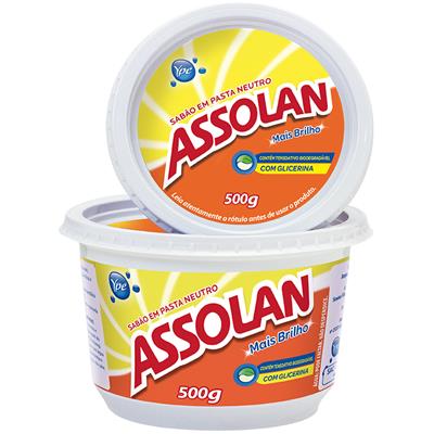 SABÃO EM PASTA NEUTRO ASSOLAN ATOL 500G