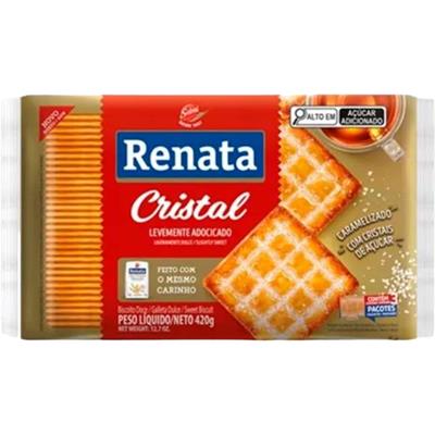 BISCOITO CRISTAL LEVEMENTE ADOCICADO RENATA 420G