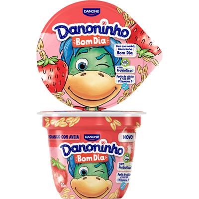 IOGURTE SABOR MORANGO COM AVEIA BOM DIA DANONE 90G