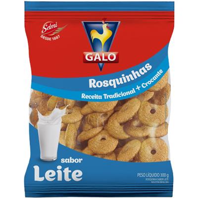BISCOITO ROSQUINHA SABOR LEITE GALO 300G