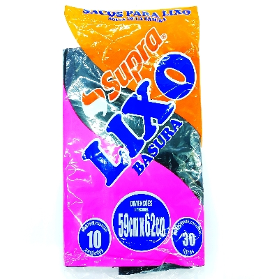 SACO DE LIXO SUPRA 30L 10UN