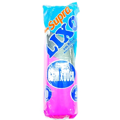 SACO DE LIXO SUPRA ROLO 50L 30UN