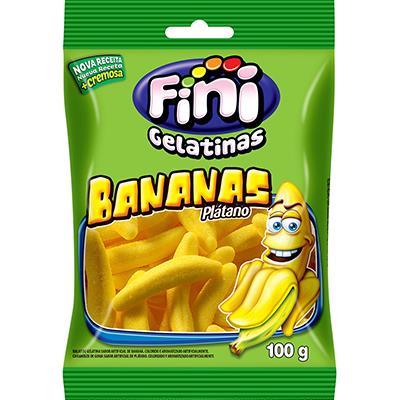 BALAS DE GELATINA SABOR BANANA FINI 100G