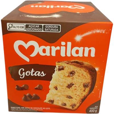 PANETONE GOTAS CHOCOLATE AO LEITE MARILAN 400G