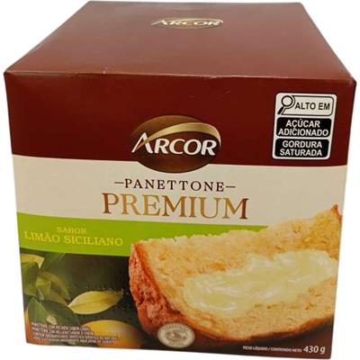 PANETONE SABOR LIMÃO SICILIANO PREMIUM ARCOR 430G