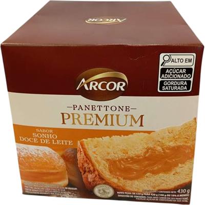 PANETONE SABOR SONHO DOCE LEITE PREMIUM ARCOR 430G