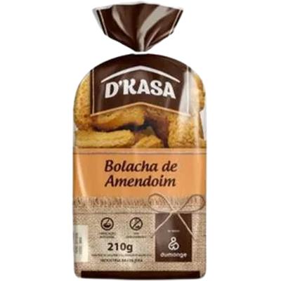 BOLACHA DE AMENDOIM D'KASA 210G