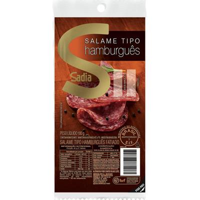 SALAME FATIADO TIPO HAMBURGUÊS SADIA 100G