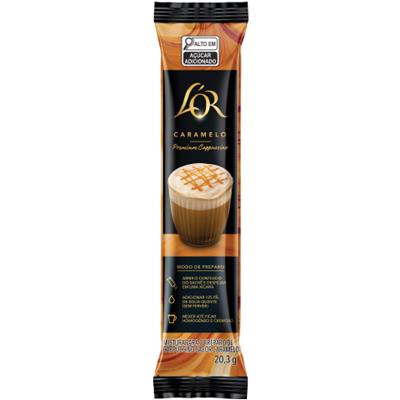 CAPPUCCINO SOLÚVEL CARAMELO PREMIUM L'OR 20,3G