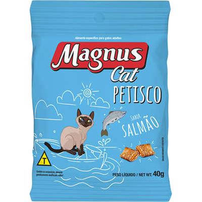 PETISCO PARA CÃO SABOR SALMÃO MAGNUS CAT 40G