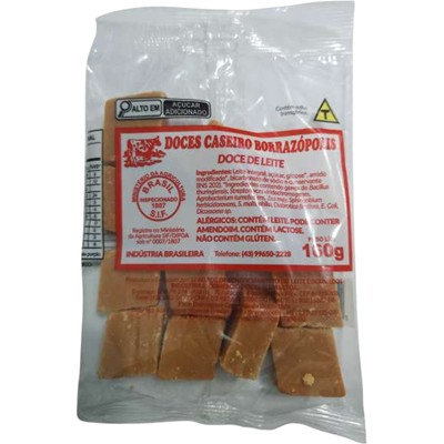 DOCE DE LEITE CASEIRO DOCES BORRAZÓPOLIS 160G