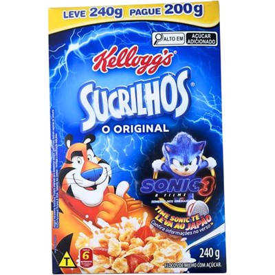 CEREAL MATINAL SUCRILHOS ORIGINAL KELLOGG'S 240G