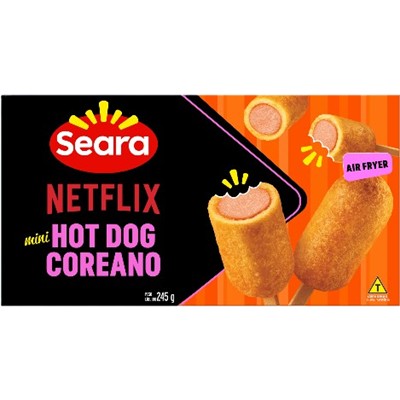 EMPANADO MINI HOT DOG NETFLIX AIRFRYER SEARA 245G