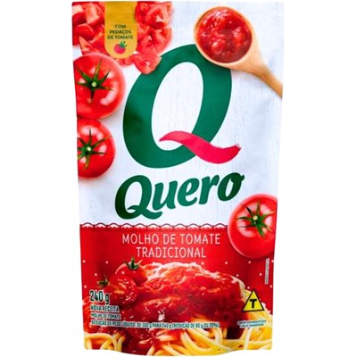 MOLHO DE TOMATE TRADICIONAL QUERO 240G