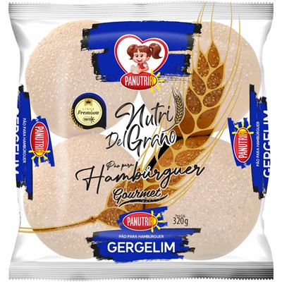 PÃO PARA HAMBÚRGUER GERGELIM PANUTRIR 320G