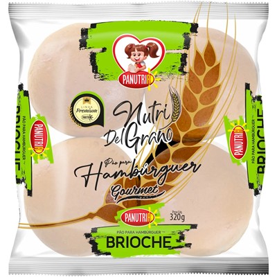 PÃO PARA HAMBÚRGUER BRIOCHE PANUTRIR 320G