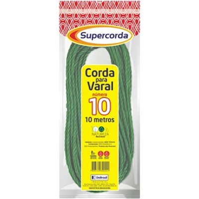 CORDA PARA VARAL 10 METROS SUPERCORDA 1UN