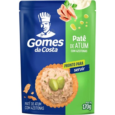 PATÊ DE ATUM COM AZEITONAS GOMES DA COSTA 170G