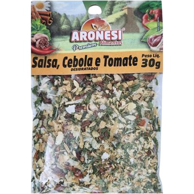 SALSA, CEBOLA E TOMATE DESIDRATADOS ARONESI 30G