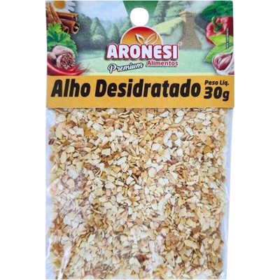 TEMPERO ALHO DESIDRATADO ARONESI 30G