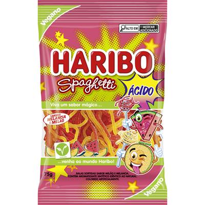 BALA SORTIDA SPAGHETTI HARIBO 75G