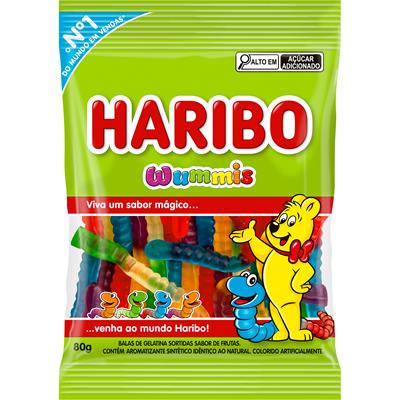 BALA DE GELATINA FRUTAS WUMMIS HARIBO 80G