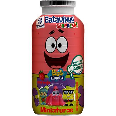 IOGURTE DESNATADO MORANGO BOB ESPONJA BATAVO 110G