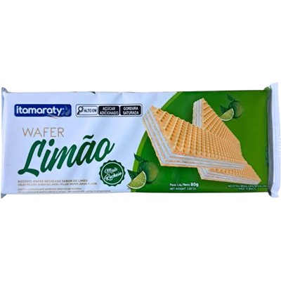 BISCOITO WAFER SABOR LIMÃO ITAMARATY 80G