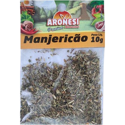 TEMPERO MANJERICÃO DESIDRATADA ARONESI 10G