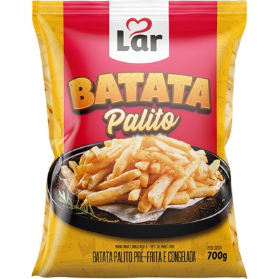 BATATA PALITO PRÉ-FRITA CONGELADA LAR 700G