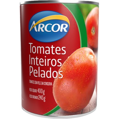 TOMATE INTEIRO PELADO ARCOR 400G