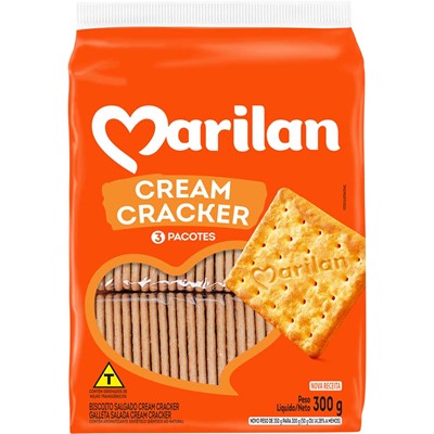 BISCOITO CREAM CRACKER MARILAN 300G