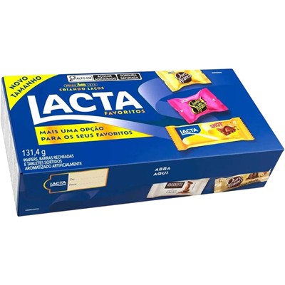 BOMBOM DE CHOCOLATE FAVORITOS LACTA 131,4G