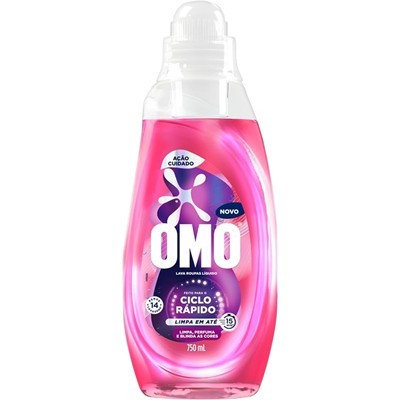 SABÃO LÍQUIDO CICLO RAPIDO AÇÃO CUIDADO OMO 750ML