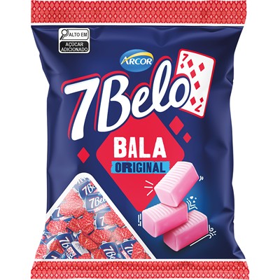 BALA MOLE DE IOGURTE SABOR MORANGO 7 BELO 90G