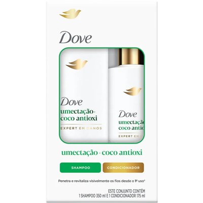SHAMPOO 350ML CONDICIONADOR 175ML COCO DOVE