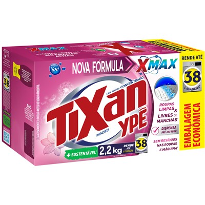 SABÃO EM PÓ CONCENTRADO MACIEZ TIXAN YPÊ 2,2KG