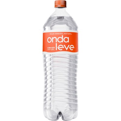 ÁGUA MINERAL NATURAL COM GÁS ONDA LEVE 1,5L