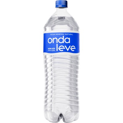 ÁGUA MINERAL NATURAL SEM GÁS ONDA LEVE 1,5L