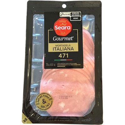 MORTADELA ITALIANA 471 FATIADO SEARA 100G