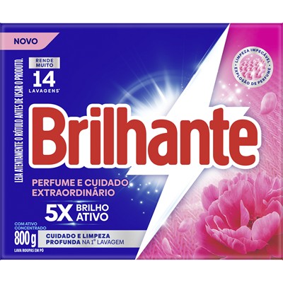 SABÃO EM PÓ PERFUME E CUIDADO BRILHANTE 800G