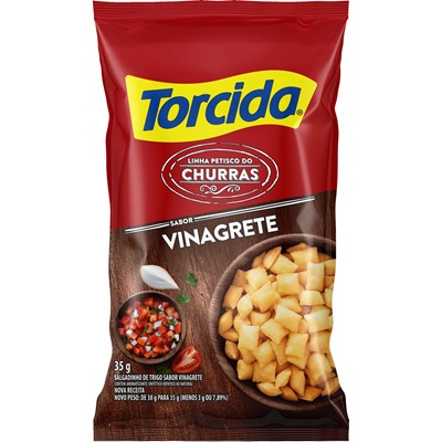 SALGADINHO SABOR VINAGRETE CHURRAS TORCIDA 35G