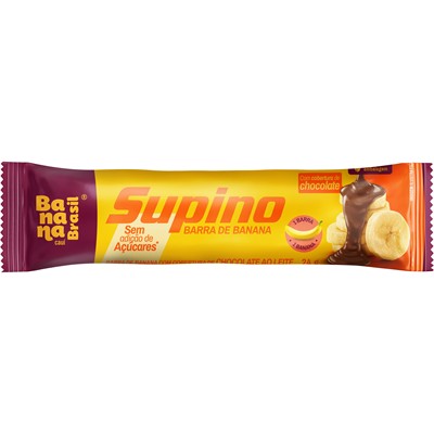 BARRA DE BANANA COM CHOCOLATE AO LEITE SUPINO 24G
